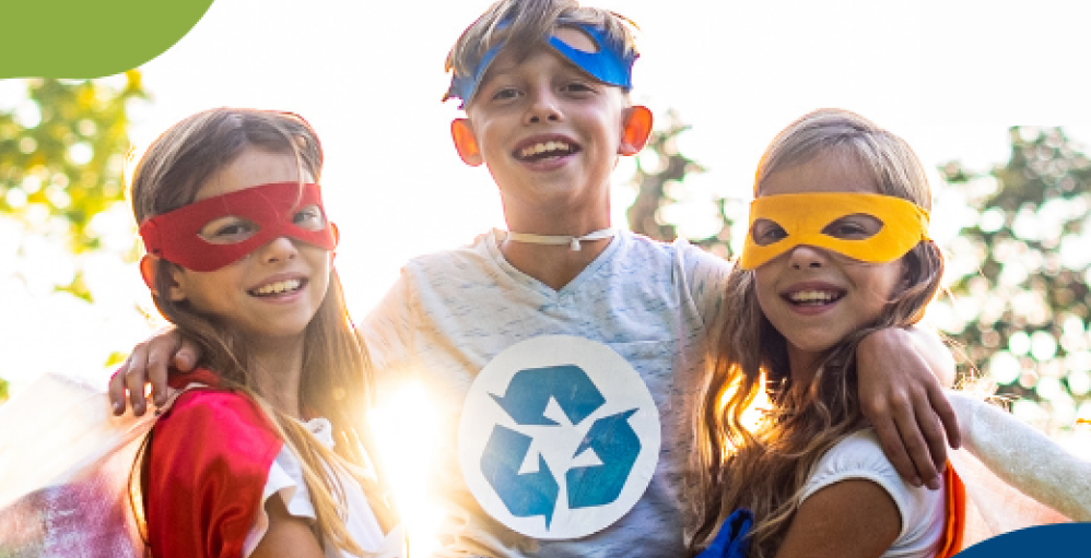 children dressed in super hero costumes